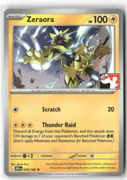 Zeraora 078/182 Rare Prize Pack Series Cards Pokemon Near Mint - Image 1