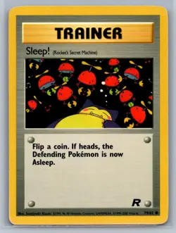 Sleep! (Rocket's Secret Machine) Team Rocket #79/82 Common Pokemon Card - Image 1