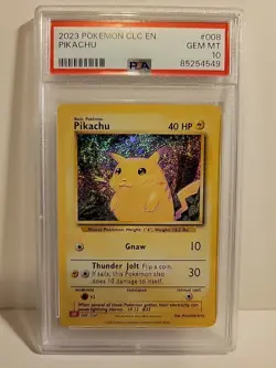 2023 POKEMON CLC-TRADING CARD GAME CLASSIC #008 PIKACHU PSA 10 - Image 1