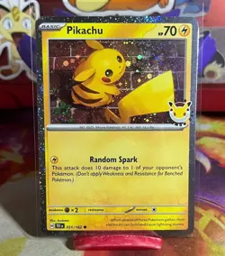 Pikachu - (Cosmo Holo) 051/162 Miscellaneous Cards & Products Holo - Image 1