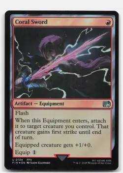 Coral Sword 134 FOIL UC FINAL FANTASY Magic: The Gathering NM - Image 1