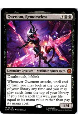 1x MTG Gwenom, Remorseless - Spiderman Mythic! NM Mint - Image 1