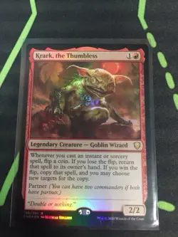 MTG Magic The Gathering Krark, The Thumbless Foil CMR Rare Red Goblin Commander - Image 1