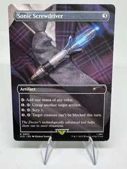 SONIC SCREWDRIVER MTG SECRET LAIR LP MAGIC THE GATHERING DR WHO - Image 1