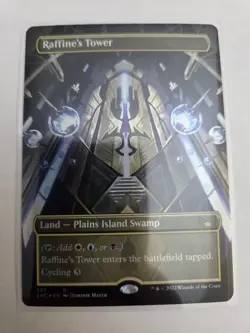 MTG Magic the Gathering FOIL Raffine's Tower Borderless SNC! nm - Image 1