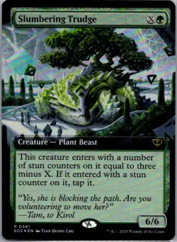 Slumbering Trudge (Extended Art) 341 Secrets of Strixhaven MTG Foil NM - Image 1