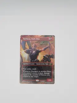 MTG Hawkeye, Trick Shot (Borderless) Non-Foil #506 - Commander: Marvel (MSC) - Image 1