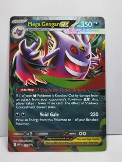 2026 Pokemon Mega Gengar ex #073 Promo, from Chaos Rising: Mega Moonlit Tin, NM - Image 1