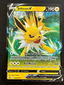 The Pokemon Company Jolteon V SWSH151 Sword & Shield Promo Holo EN 190 HP - Image 1