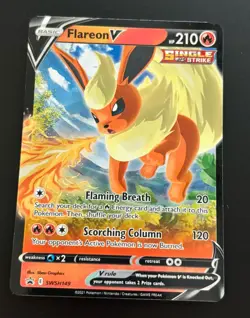The Pokemon Company Flareon V SWSH Promo SWSH149 Holo EN 210 HP - Image 1