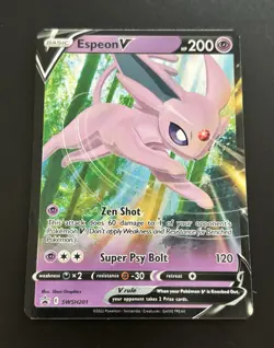 The Pokemon Company Espeon V SWSH Sword & Shield Promos SWSH201 Holo EN 200 HP - Image 1