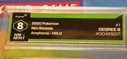 Pokemon-Ampharos Holo Rare Neo Genesis/Degree 8 NM-MINT (A.I. Graded) - Image 3