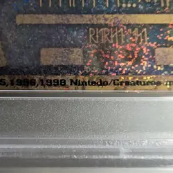 Pokemon 1999 P.M. Japanese Promo Ancient Mew 1 "NINTEDO" Error PSA 9 Mint - Image 3
