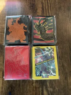 Pokemon Tcg ETB & Collection Box Card Sleeves - Lot 4x - Sealed - Image 1