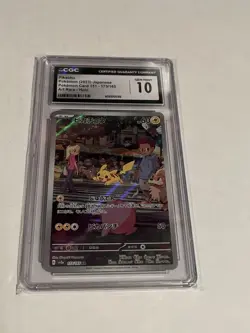 2023 Pokemon Japanese Card 151 Pikachu Art Rare 173/165 CGC 10 GEM MINT SV2a - Image 1