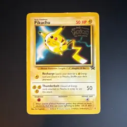 Wizards of the Coast Pikachu Black Star Promo Rare 1 English Kids WB Movie - Image 1