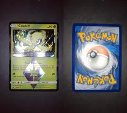 Celebi ◇ 19/214 Prism Star Rare Lost Thunder Pokemon Holo Lightly Played - Image 1