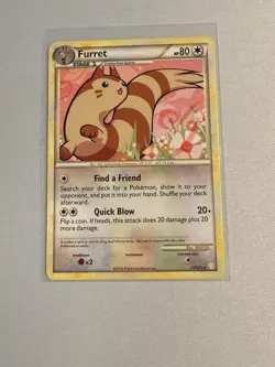 Furret 21/123 Rare HeartGold & SoulSilver Pokemon Near Mint - Image 1