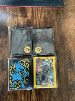 Pokemon Tcg ETB & Collection Box Card Sleeves Lot 4x - Sealed - Image 1