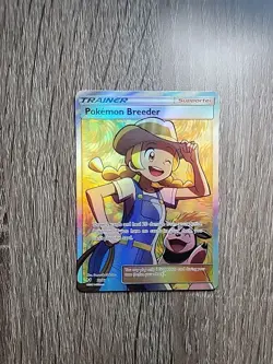 Pokemon TCG Shining Legends Breeder Holo Full Art Ultra Card 73/73 - Image 1