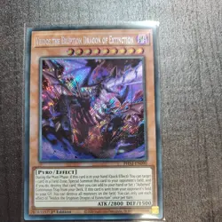 Yu-Gi-Oh Veidos The Eruption Dragon of Extinction PHNI-EN090 Secret RARE 1stEd - Image 1