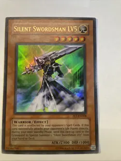 Yugioh Silent Swordsman LV5 FET-EN008 ULTIMATE RARE (NM- Small Whitening On Top) - Image 1