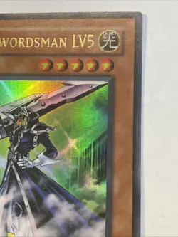 Yugioh Silent Swordsman LV5 FET-EN008 ULTIMATE RARE (NM- Small Whitening On Top) - Image 3