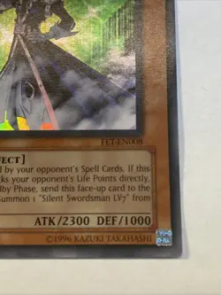 Yugioh Silent Swordsman LV5 FET-EN008 ULTIMATE RARE (NM- Small Whitening On Top) - Image 4