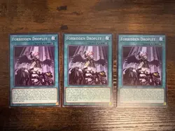 🔥Yugioh Forbidden Droplet x3 L26D-ENM13 Legendary Modern Decks 2026 1st Ed🔥 - Image 1
