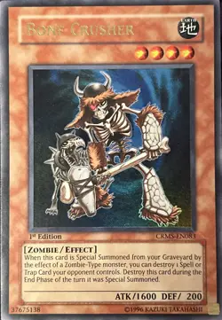 Bone Crusher CRMS-EN083 1st Edition Ultra Rare VLP - Image 1