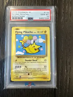2016 Pokemon XY Flying Pikachu Evolutions PSA 10 Graded Card - Image 1