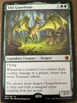 MTG Old Gnawbone Card #197 Adventures in the Forgotten Realms NM Magic - Image 1