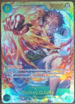 One Piece Monkey.D.Luffy Full Art Card #18 OP13 SEC Carrying On His Will - TCG - Image 1