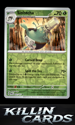 Reverse Holofoil Sinistcha 022/167 Pokemon Rare SV06: Twilight Masquerade Card N - Image 1