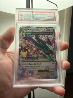 Pokemon Card TCG 25th Celebrations Mega Rayquaza EX Roaring Skies 76/108 PSA 8 - Image 1