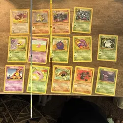 Pokemon TCG English 1999 Base Set 15-Card Lot WOTC Eevee - Image 1