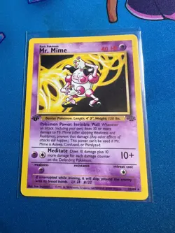 Mr. Mime Non Holo #22/64 1st Ed Jungle Pokemon TCG Card NM WOTC - Image 1