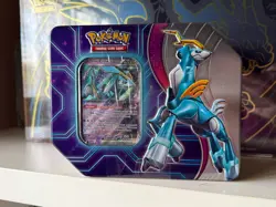 Pokemon Trading Card Games Paradox Destinies Iron Crown ex Tin - 5 Packs Sealed - Image 1