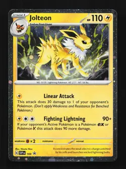 Jolteon SVP 169 English Pokemon Card TCG - Image 1