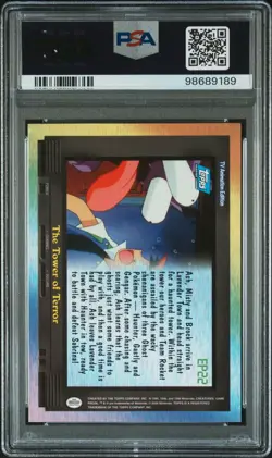 2000 TOPPS POKEMON TV ANIMATION SER 2 EPISODE CARDS THE TOWER OF TERROR PSA 6 - Image 2
