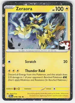 Zeraora (Cosmos Holo) 078/182 Rare Prize Pack Series Cards Pokemon NM - Image 1