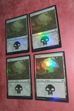 MTG 4 x *FOIL* Innistrad: Crimson Vow SWAMP #400 NM - Image 1