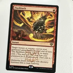 Flashback SOS 0115 MTG Rare Red Instant Flashback EN - Image 1