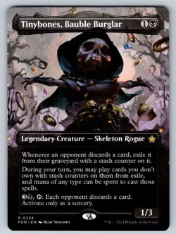 Tinybones, Bauble Burglar (Borderless) 324 Foundations Magic: The Gathering LP - Image 1