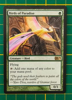 MTG Birds Of Paradise ( M12 ) Core Set 2012 Regular Rare 165/249 - Image 1