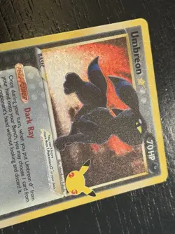 Gold Star Umbreon 17/17 Pokemon Card Celebrations Classic Collection - Image 2