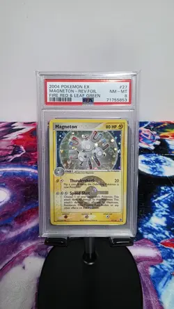 Magneton 27/112 PSA 8 Fire Red & Leaf Green Reverse Holo Pokemon 2004 - Image 1