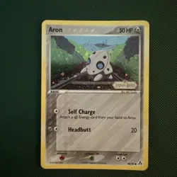 Pokemon Card - Aron Legend Maker 48/92 Reverse Holo Stamped LP - Image 1