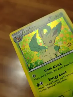 PL Leafeon BW87 Black & White Promos Holo Pokemon Card - Image 2