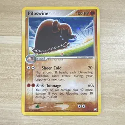 Pokemon Piloswine 13/109 Team Rocket Returns Holo Rare 2004 LP - Image 2